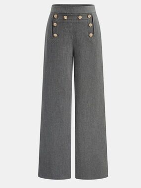 Commense Metal Detail Wide-Keg Pants NWT Size M